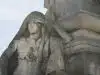 woman in white dress statue