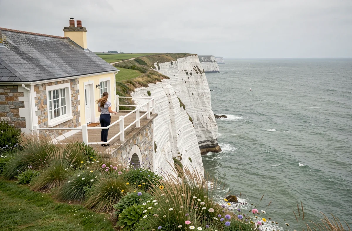 Villa Aultia Hôtel perchée sur les falaises d'Ault avec vue spectaculaire sur la Manche